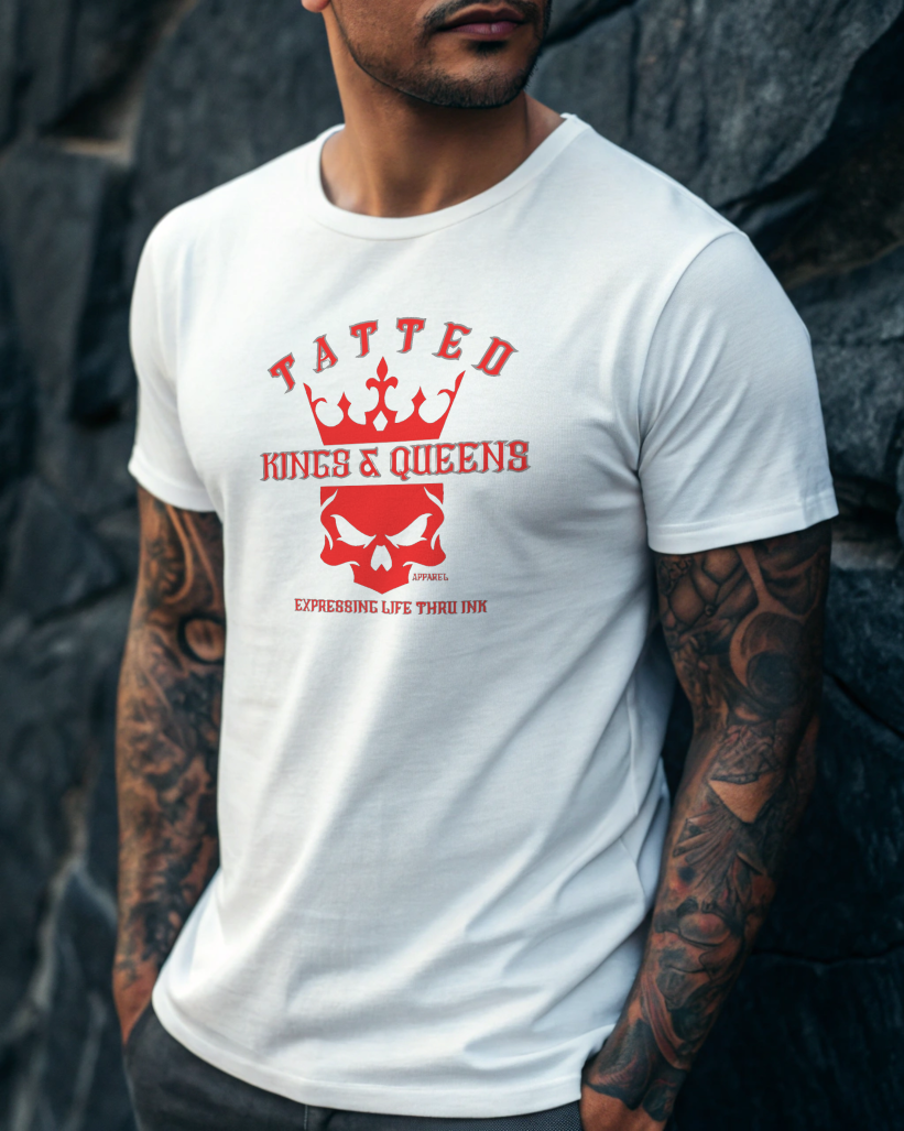 Tatted Kings & Queens Red Tee Shirt