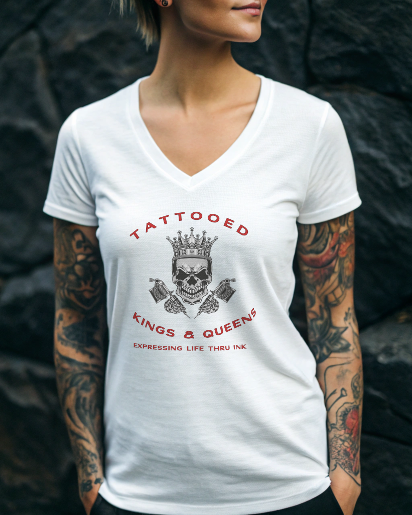 Tatted Kings & Queens Women's V Neck