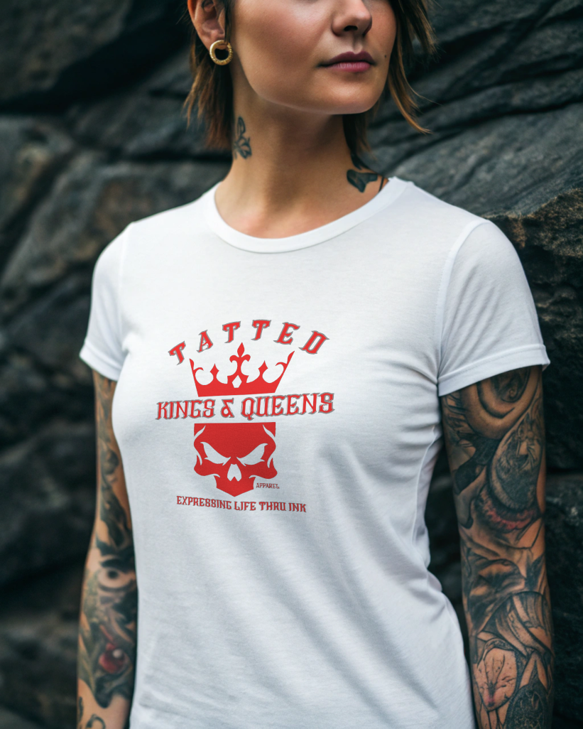 Tatted Kings & Queens Red Women's Crew Neck
